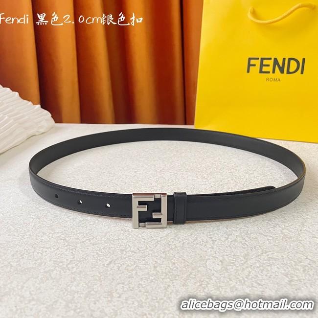 Good Looking Fendi Leather Belt 20MM 2779