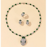 Good Product BVLGARI Necklace & Earrings &Ring One Set BNE11248