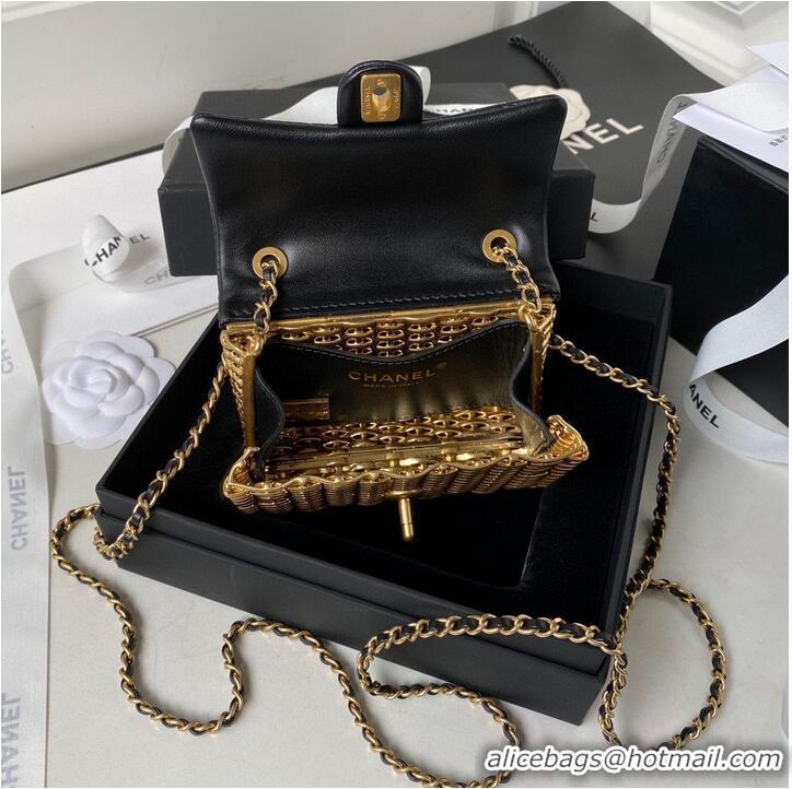 Good Product Chanel 23C Original Leather AS3717 Black & Gold-Tone
