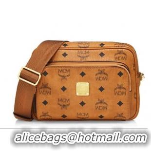 Buy Cheap MCM Shoulder Bag Calfskin Leather 3358 Camel