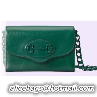 Famous Brand Gucci Horsebit 1955 mini bag 724713 Green