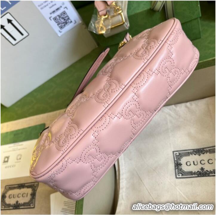 Good Quality Gucci GG Matelasse handbag 735049 Pink