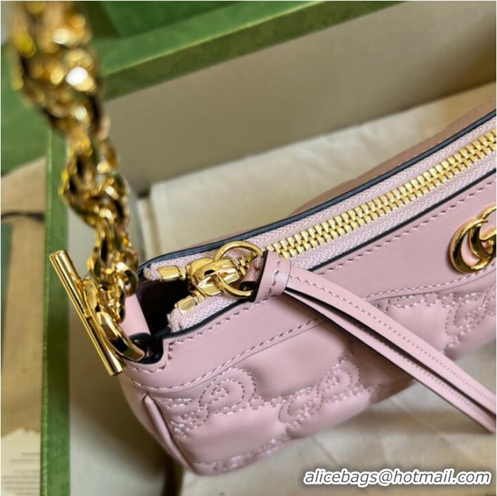 Good Quality Gucci GG Matelasse handbag 735049 Pink