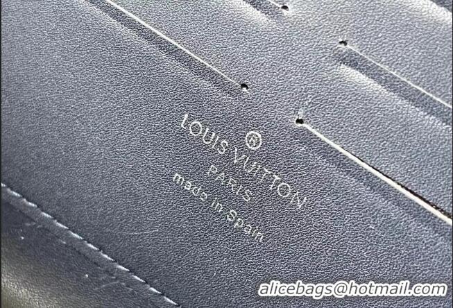 Trendy Design Louis Vuitton Men's New Long Wallet in Grained Leather M69831 Blue 2022
