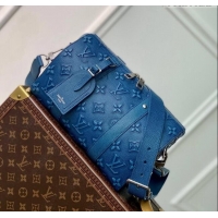 Traditional Specials Louis Vuitton City Keepall Bag in Monogram Faded Leather M21448 Blue 2022