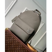 Good Product Louis Vuitton TAKEOFF Backpack in Griany Calfskin M21362 Grey 2023