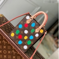 Top Quality Louis Vuitton LVxYK Petit Sac Plat Mini Bag with Painted Dots in Monogram Canvas M20220 2023