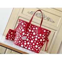 Famous Brand Louis Vuitton LV X YK NEVERFULL MM M46422 red