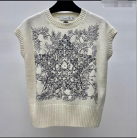 ​Top Quality Dior Star Knit Vest 0109 White 2023