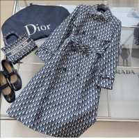 ​New Fashion Dior Wind Coat 020337 Blue 2023
