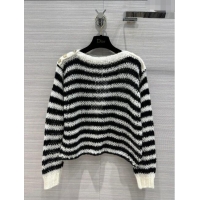 ​Top Quality Dior Wool & Cashmere Sweater D020609 Black/White 2023