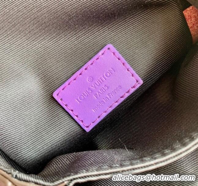 Most Popular Louis Vuitton S-Lock Vertical Wearable Wallet in Monogram Canvas M81522 Brown/Purple 2023