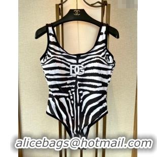 ​Inexpensive Dolce & Gabbana DG Swimwear 030774 Black/White 2023