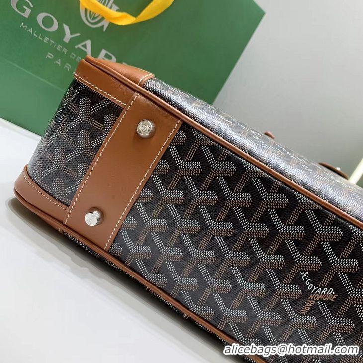 Super Quality Cheap Goyard Ambassade Bag Large Briefcase G2389 Black And Tan