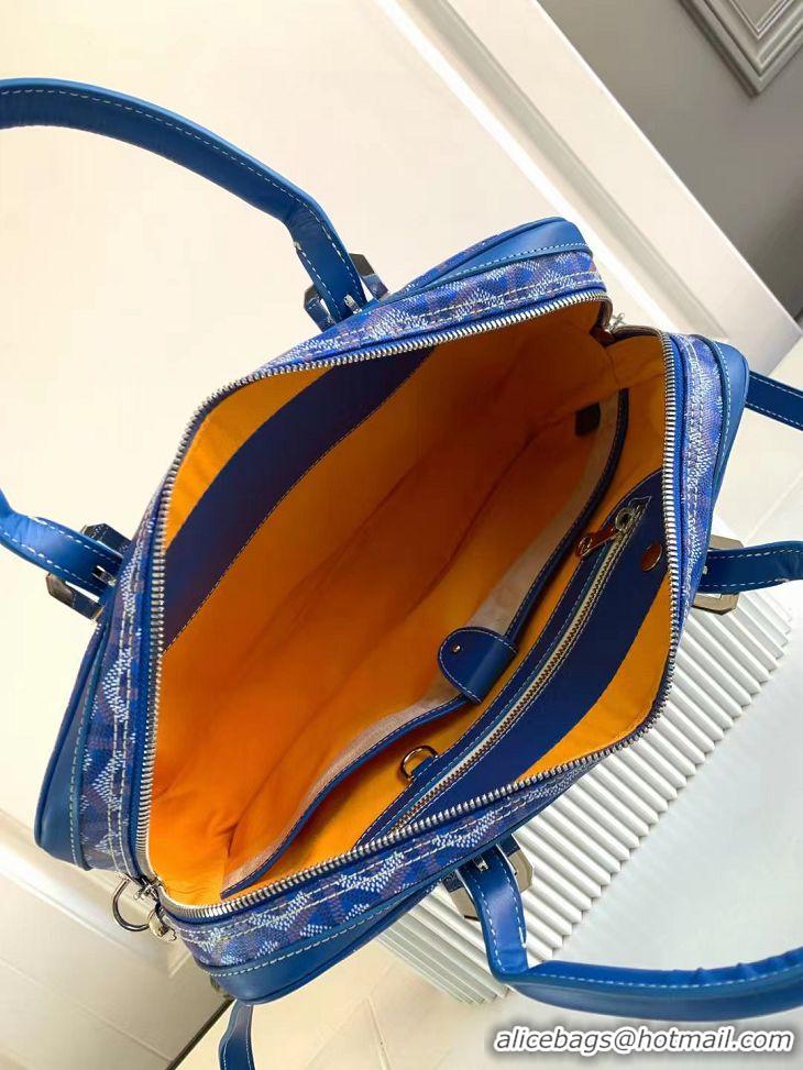 Promotional Cheap Goyard Ambassade Bag Small Briefcase G2389 Light Blue