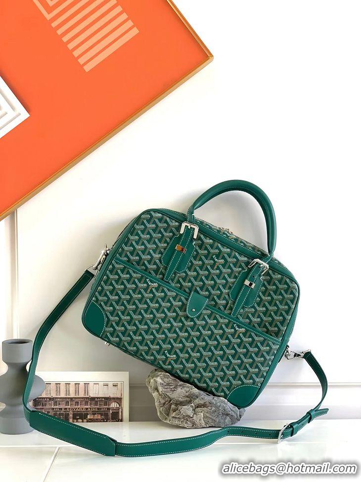 Promotional Goyard Ambassade Bag Small Briefcase G2389 Green