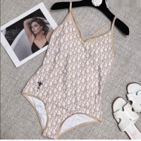 New Fashion Dior Oblique One Piece Swimwear 0307 Nude 2023