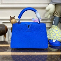 Famous Brand Louis Vuitton CAPUCINES BB M48865 blue