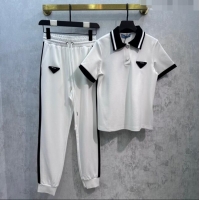 Promotional Prada T-shirt & Pants P207067 White 2023