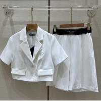 Well Crafted Prada Short Jacket and Shorts St PA1314 White 2023