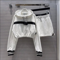 New Fashion Prada Sweatershirt and Shorts P3639 White 2023
