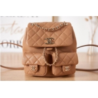 Well Crafted Chanel SMALL BACKPACK AS3860 brown