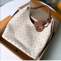 Top Quality Louis Vuitton Carmel Hobo Bag in Mahina Perforated Calfskin M53188 Creme 2023