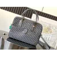 Top Grade Goyard Ambassade Bag Small Briefcase G2389 Dark Grey