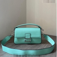 Promotional Tiffany & Co. x Fendi Baguette Medium Bag in FD1629 Tiffany Blue Smooth Leather 2023
