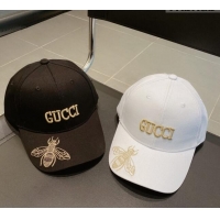 Top Quality Gucci Canvas Baseball Hat with Bee 021641 2023