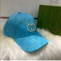 Top Design adidas x Gucci Print Baseball Hat 021656 Light Blue 2023