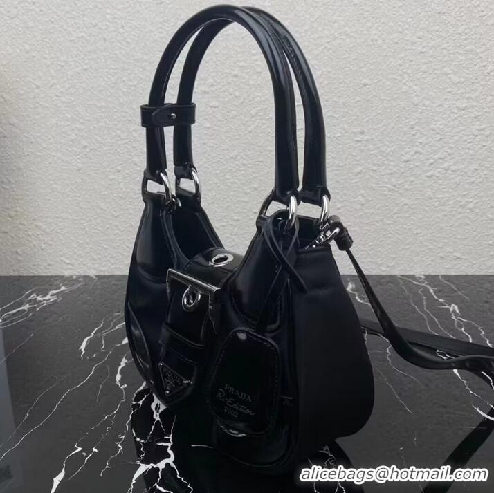 Reasonable Price Prada Moon padded nappa-leather bag 1AC811 black