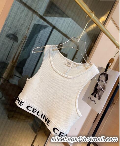 ​Well Crafted Celine Knit Vest 0408 White 2023