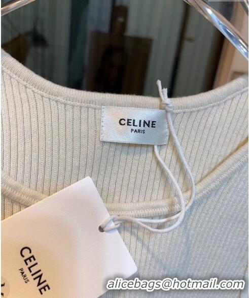 ​Well Crafted Celine Knit Vest 0408 White 2023