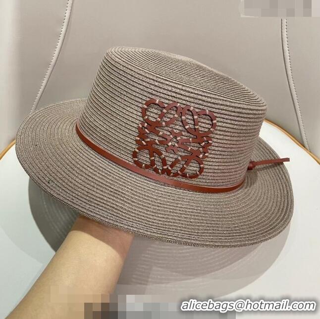 Top Quality Loewe Straw Hat 021620 Grey 2023