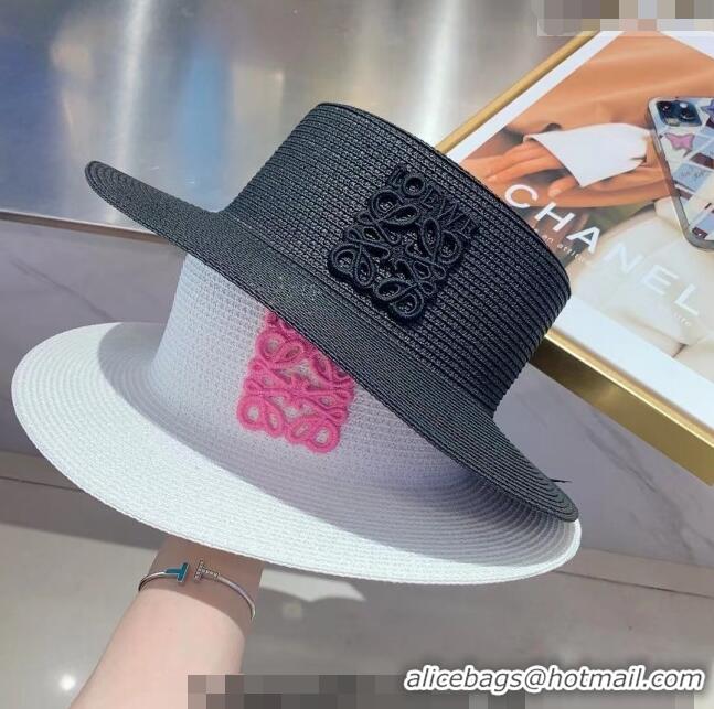 Luxury Cheap Loewe Straw Hat 030813 Black 2023