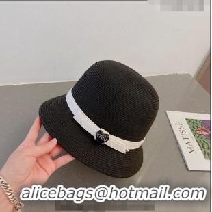 Good Product Miu Miu Straw Hat with Heart Band MM0311 Black 2023