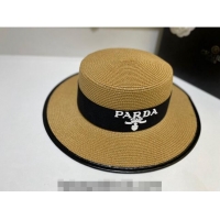 Super Quality Prada Straw Hat 021606 Khaki 2023