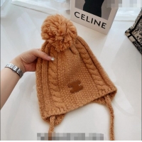 Low Cost Celine Knit Hat 120816 Brown 2022