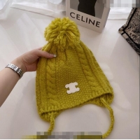 New Fashion Celine Knit Hat 120816 Green 2022