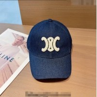 Well Crafted Celine Denim Baseball Hat 1208 Dark Blue 2022
