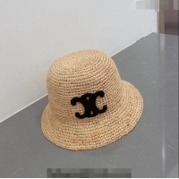 Promotional Celine Bucket Straw Hat C021643 Black 2023