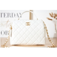 Buy Cheapest Chanel BOWLING BAG AS3740 white