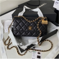 Good Looking CHANEL WALLET ON CHAIN AP3318 black