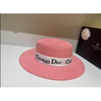 Fashion Discount Dior Straw Hat D22731 Pink 2023