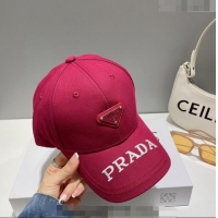 Most Popular Prada Baseball Hat 040702 Red 2023