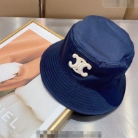 Luxury Cheap Celine Bucket Hat CE0414 Blue 2023