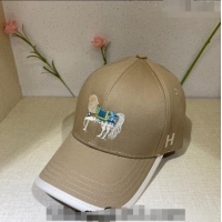 Well Crafted Hermes Horse Baseball Hat 021613 Khaki 2023
