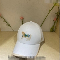 Shop Promotional Hermes Horse Baseball Hat 021613 White 2023