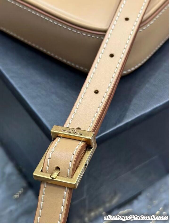 Top Quality SAINT LAURENT LE 5 A 7 MINI VERTICAL IN SHINY LEATHER 7352142 BROWN GOLD